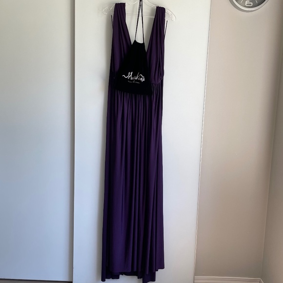 Eliza & Ethan Women's Purple Multi Wrap Maxi Bridesmaid Dress - O/S - Picture 2 of 11